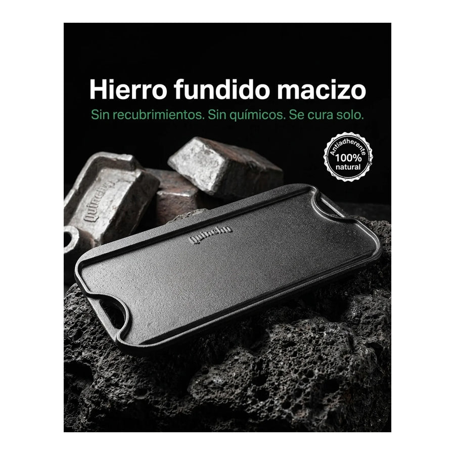 Plancha Churrasquera Hierro Fundido 50x27 Marca Quincho Bbq
