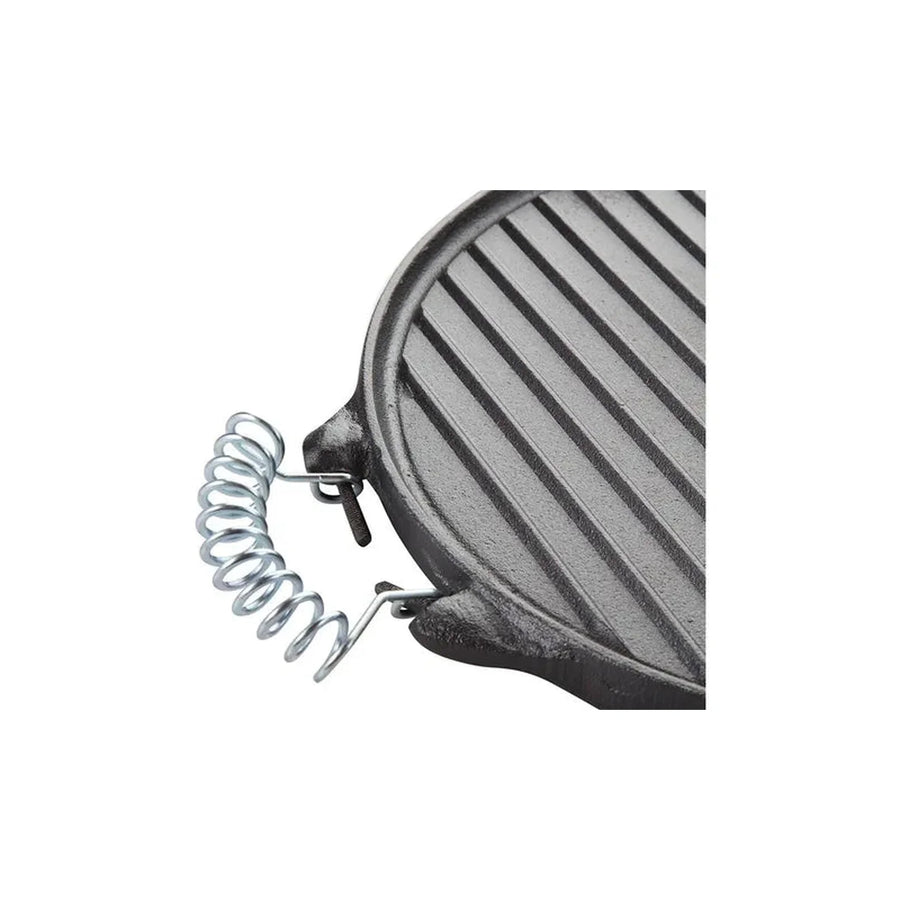 Plancha Churrasquera Reversible Fierro Fundido 25cm Cocina