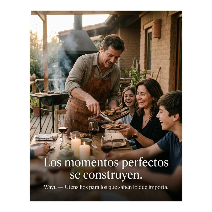 Plato Aperitivo Wayu Talla L 20x20x2,7cm Asado Parrilla Bbq