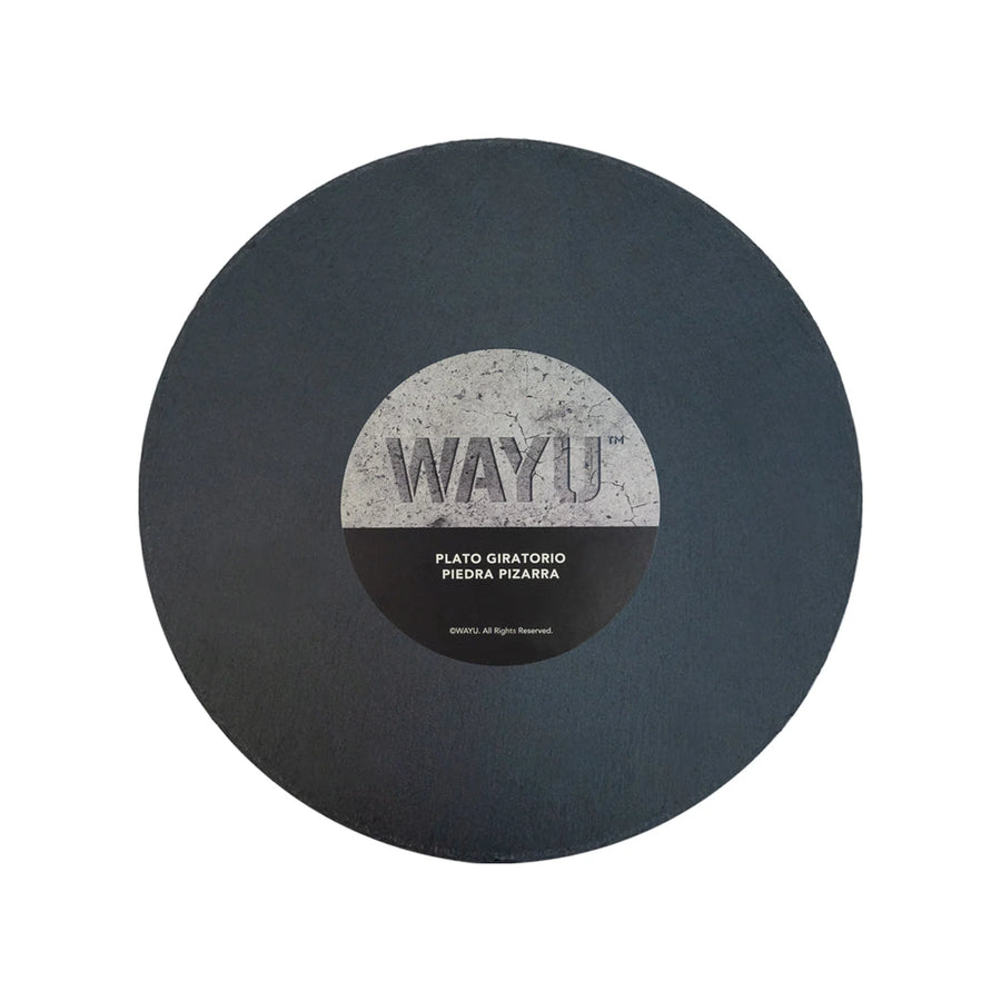 Plato Giratorio Piedra Pizarra Wayu 33cm