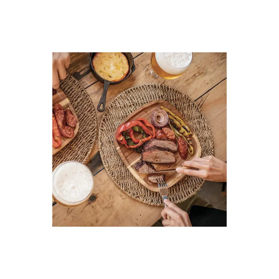 Plato Madera Wayu Asado Parrilla Bbq Barbacoa Cocina Quincho
