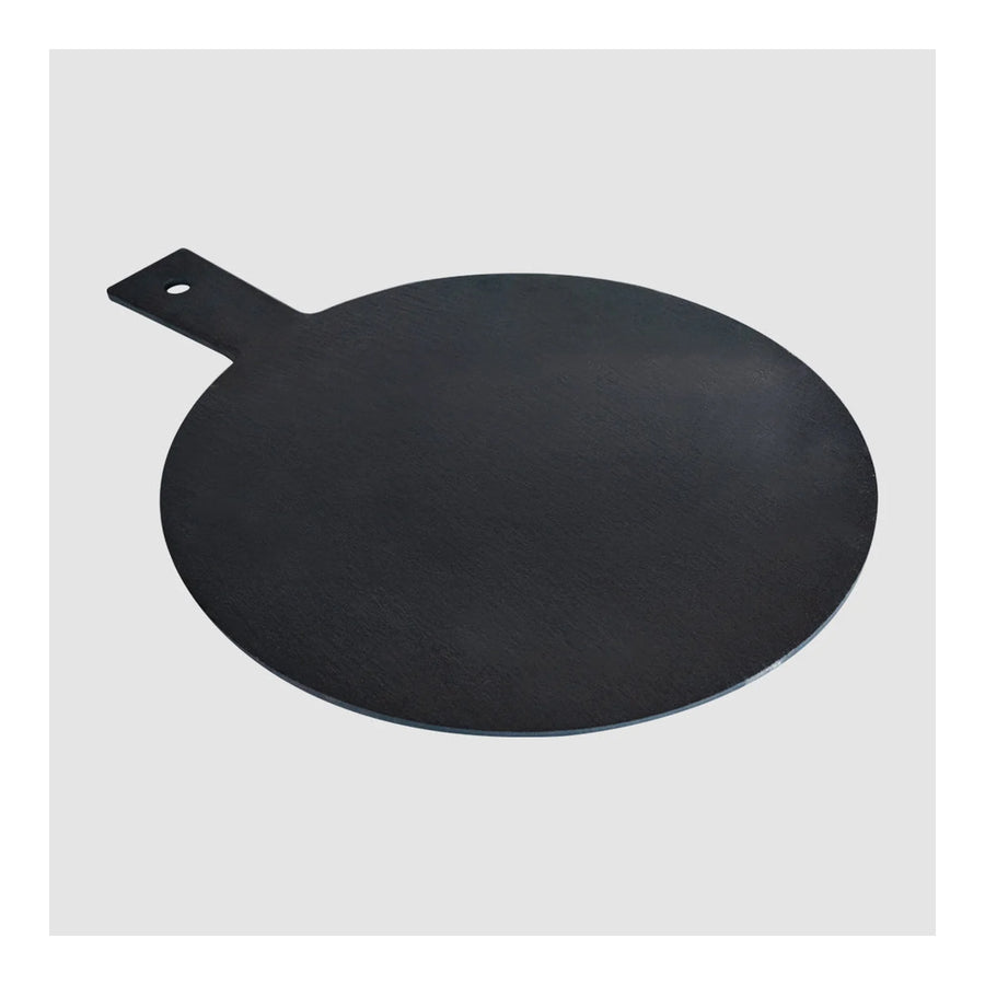 Plato Piedra Pizarra Pizza Wayu 42x32cm Negro