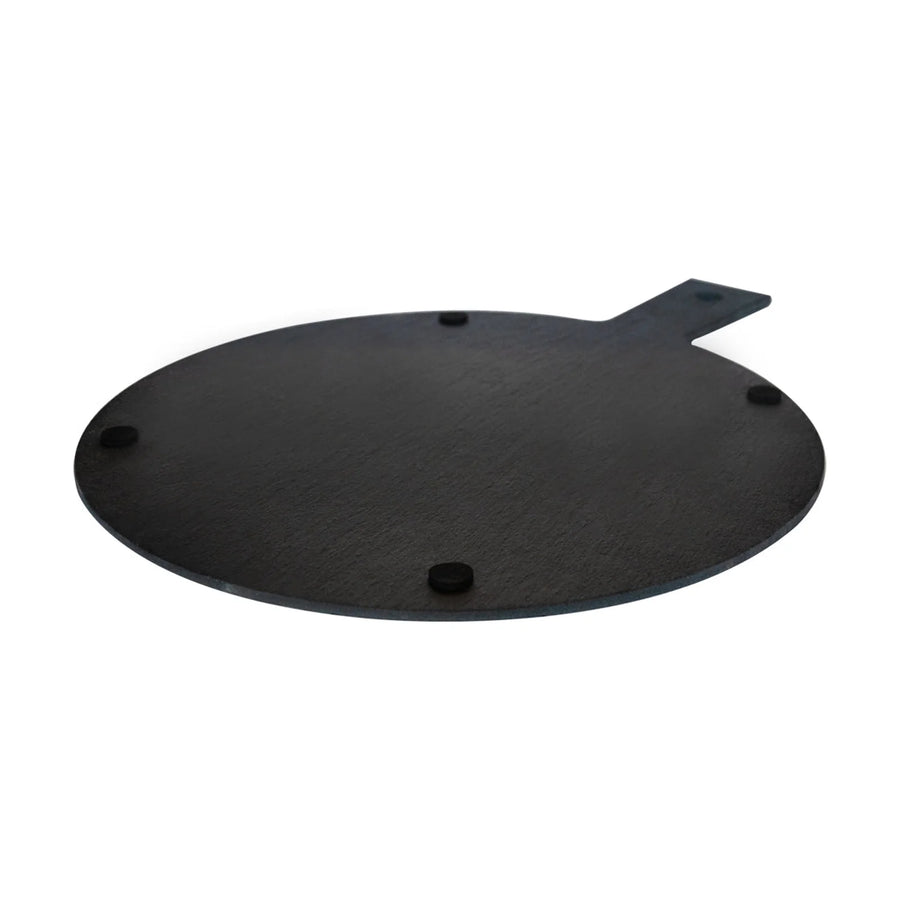 Plato Piedra Pizarra Pizza Wayu 42x32cm Negro