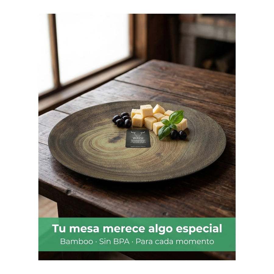 Plato Wayu Bamboo Mediano 8