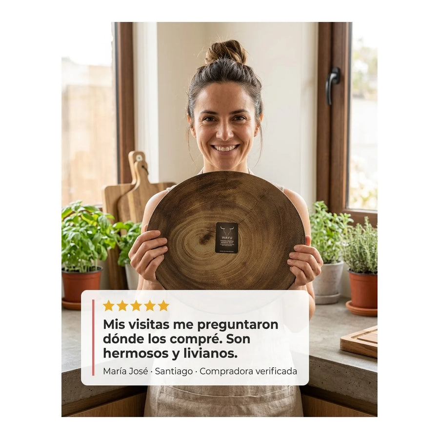 Plato Wayu Bamboo Mediano 8
