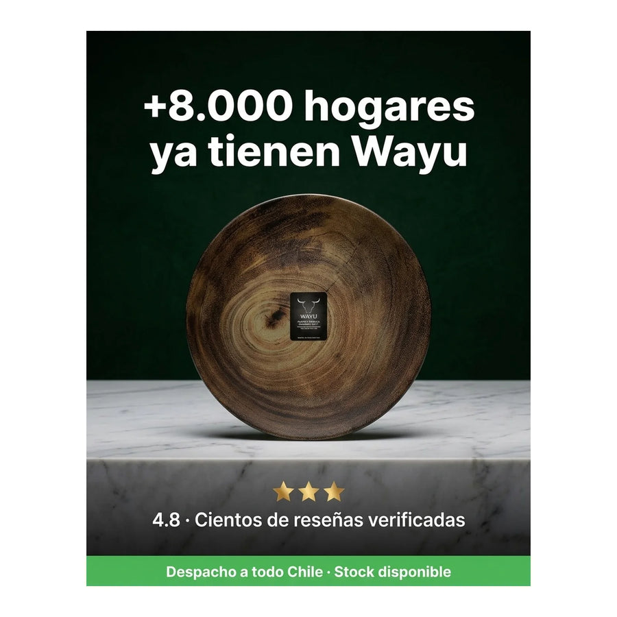 Plato Wayu Bamboo Mediano 8