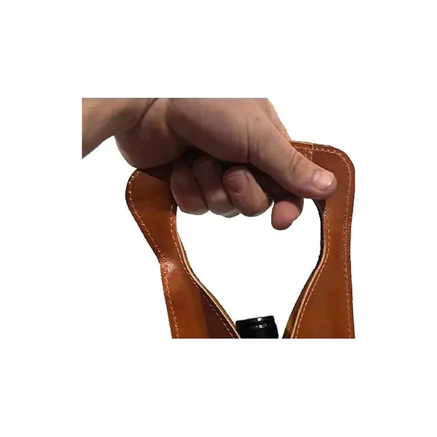 Porta Botella De Vino De Cuero Para Regalo + Grabado Láser Café