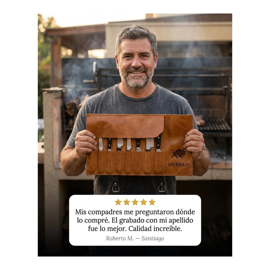 Porta cuchillos de 3 accesorios + Grabado Personalizado