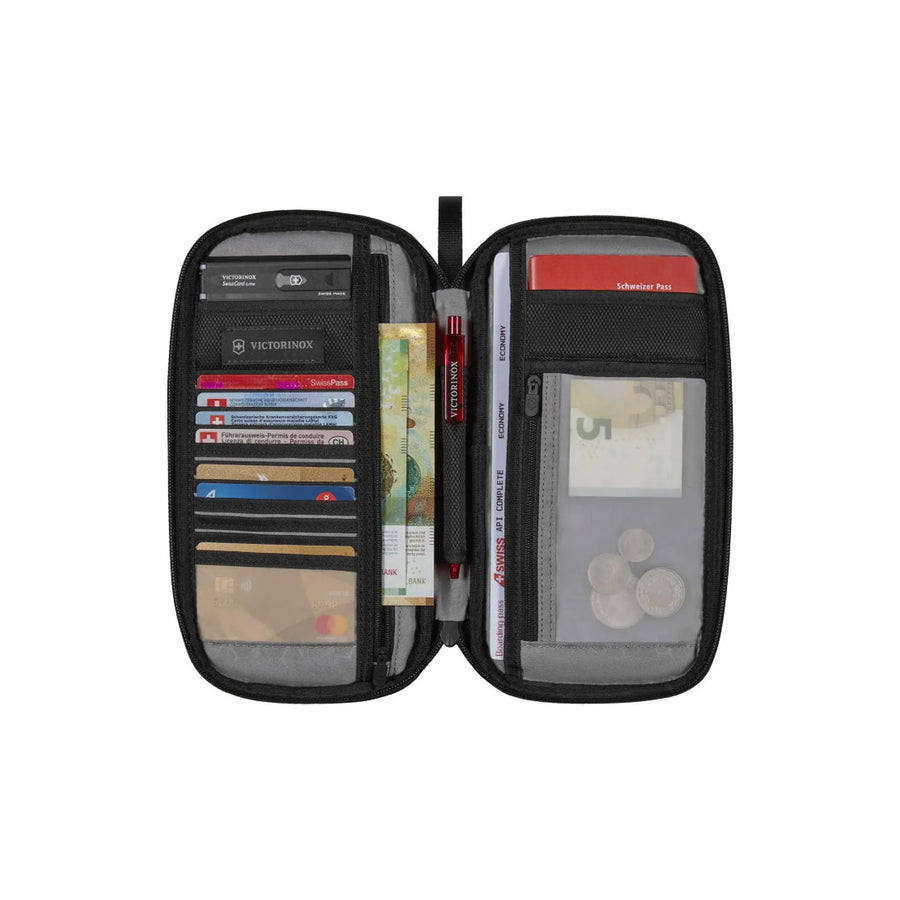 Porta Documentos de Viaje Victorinox con Bloqueo Rfid Color Rojo 610598