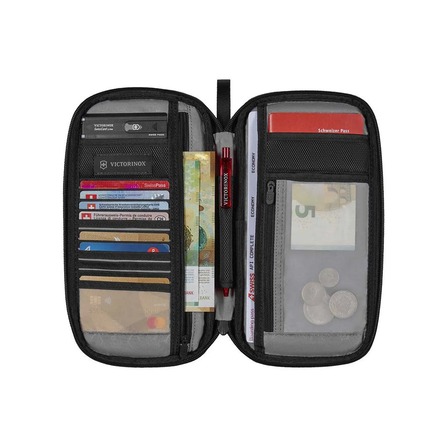 Porta Documentos de Viaje Victorinox con Bloqueo Rfid Color Rojo 610598