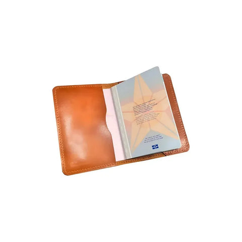 Porta Pasaporte Cuero + Grabado Láser Gratis Viajes Travel Café Cuero