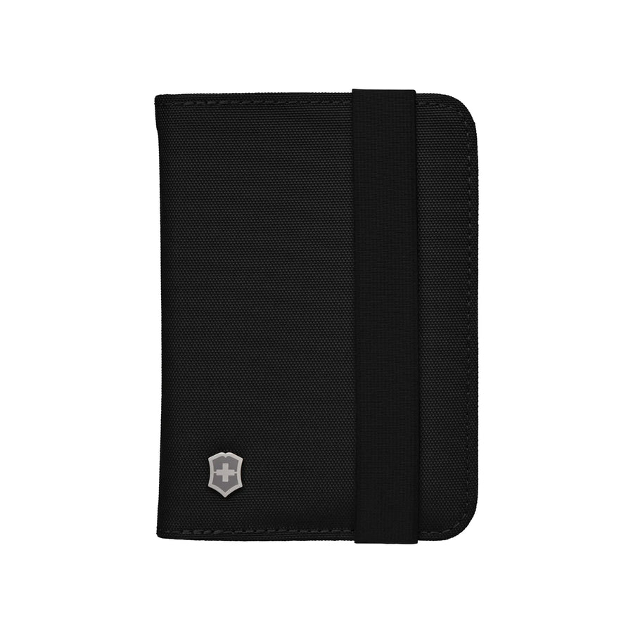 Porta Pasaporte Victorinox Rfid Negro Tarjetas Organizador
