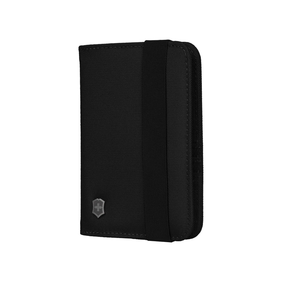 Porta Pasaporte Victorinox Rfid Negro Tarjetas Organizador