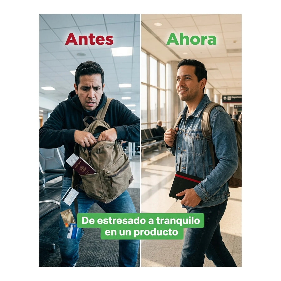 Porta Pasaporte Victorinox Rfid Negro Tarjetas Organizador