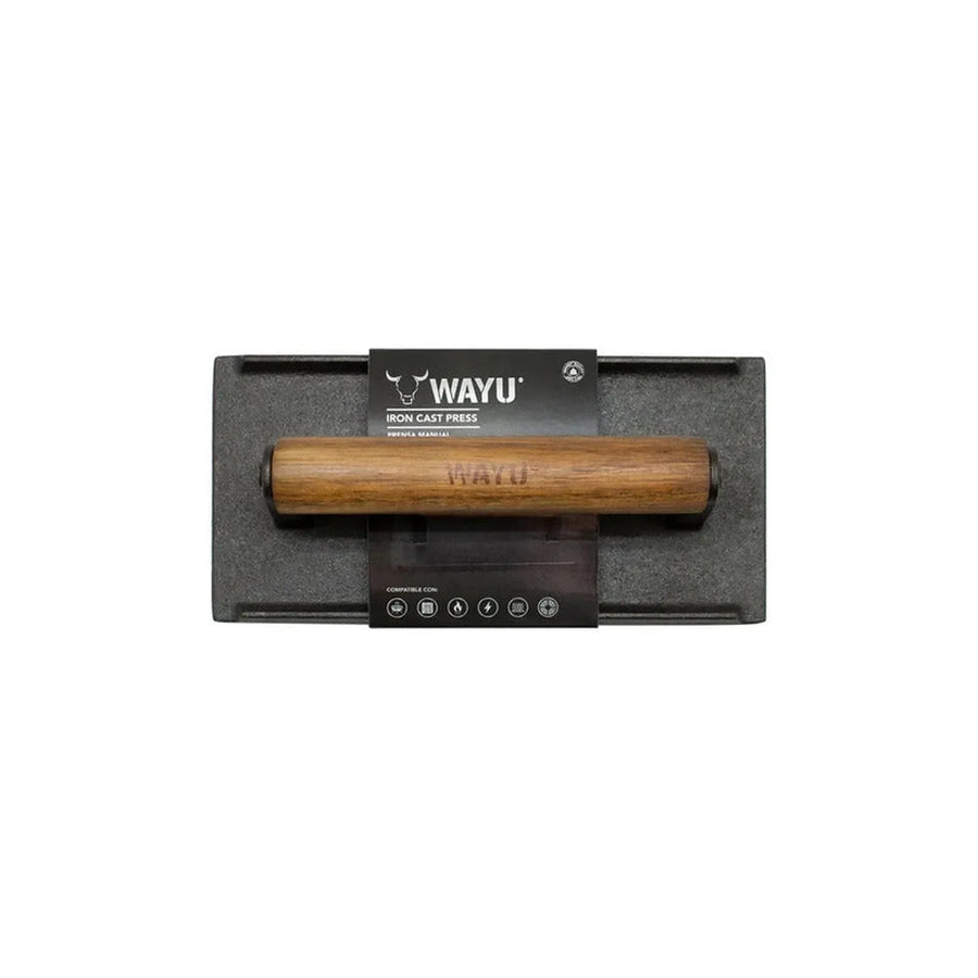 Prensa Hamburguesa Wayu Smasher Hierro Fundido Asado Bbq