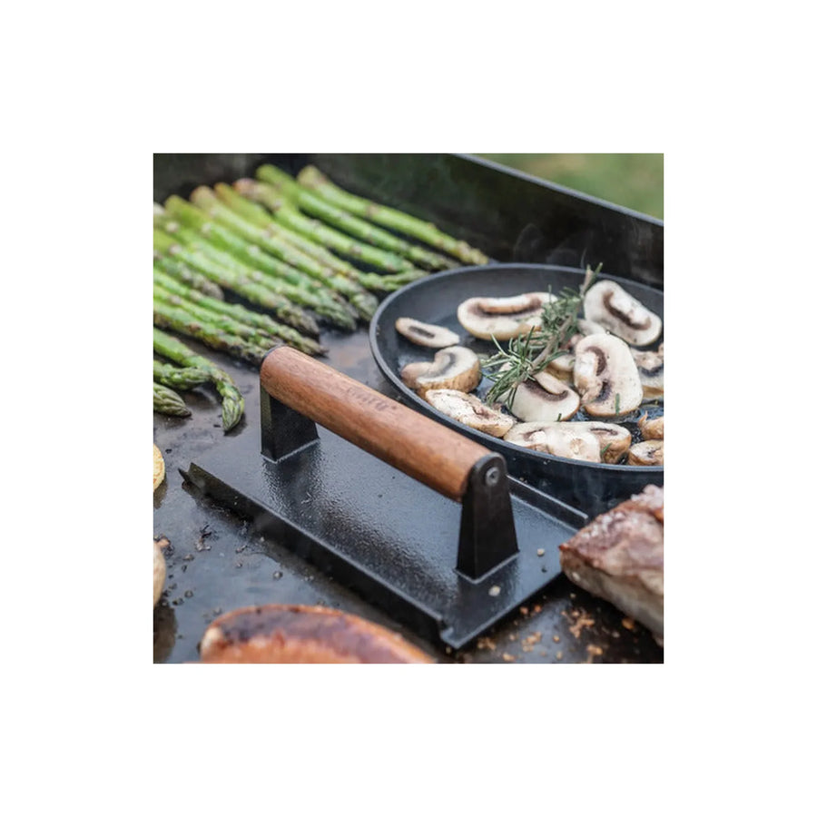 Prensa Hamburguesa Wayu Smasher Hierro Fundido Asado Bbq
