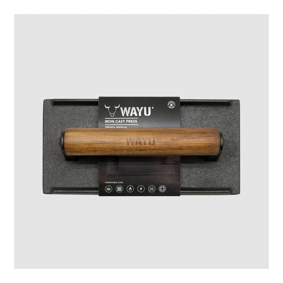 Prensa Hamburguesa Wayu Smasher Hierro Fundido Asado Bbq