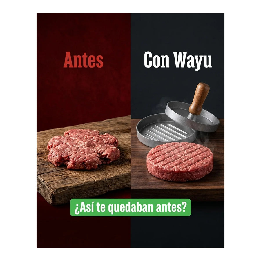 Prensa Para Hamburguesas Wayu Bbq Asado Cocina Parrilla