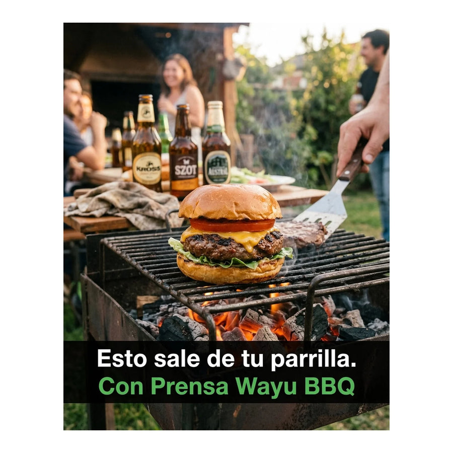 Prensa Para Hamburguesas Wayu Bbq Asado Cocina Parrilla