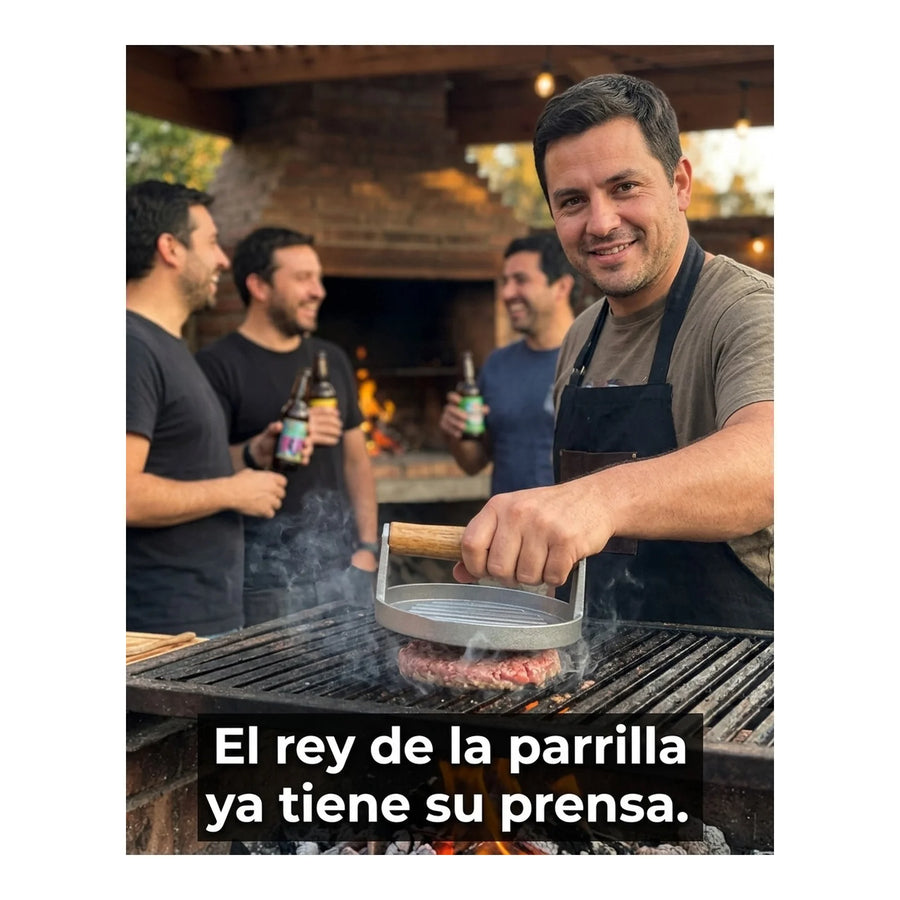Prensa Para Hamburguesas Wayu Bbq Asado Cocina Parrilla