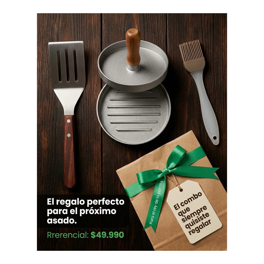 Prensa Para Hamburguesas Wayu Bbq Asado Cocina Parrilla