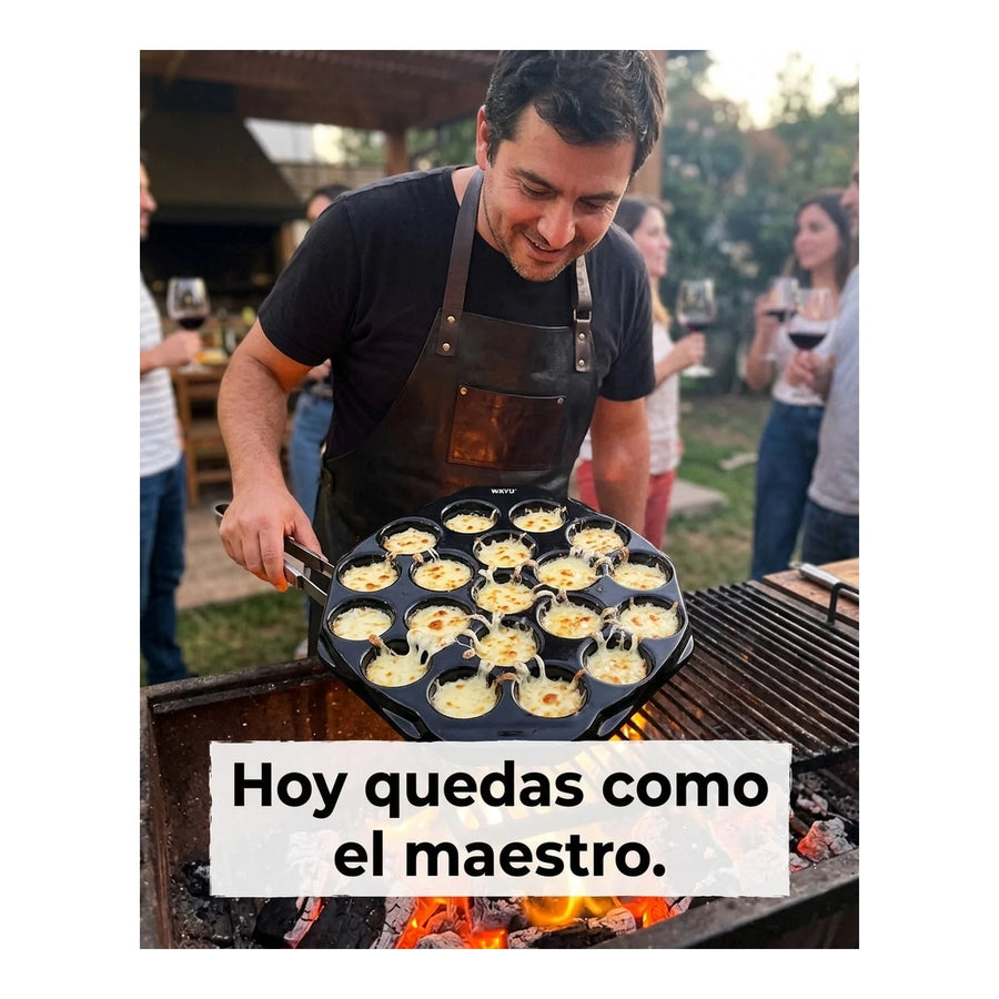 Provoletera Provolonera 19 Cavidades Cerámica Wayu Asado
