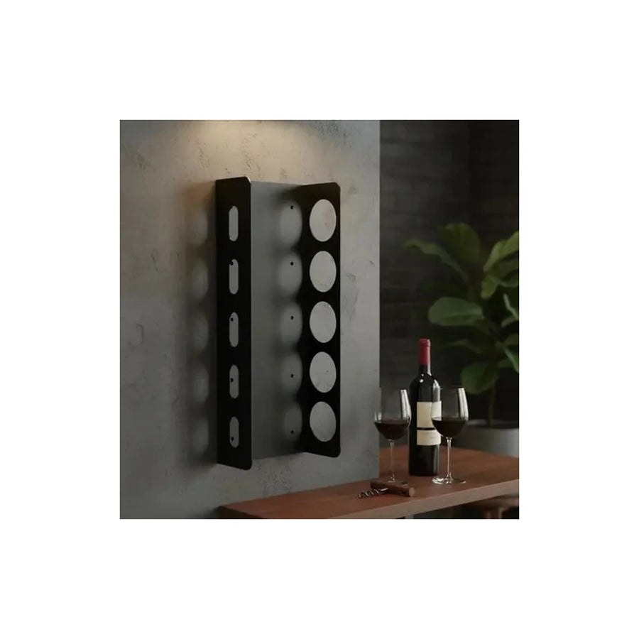 Rack Metálico Para Botellas De Vino Casa Y Quincho Negro