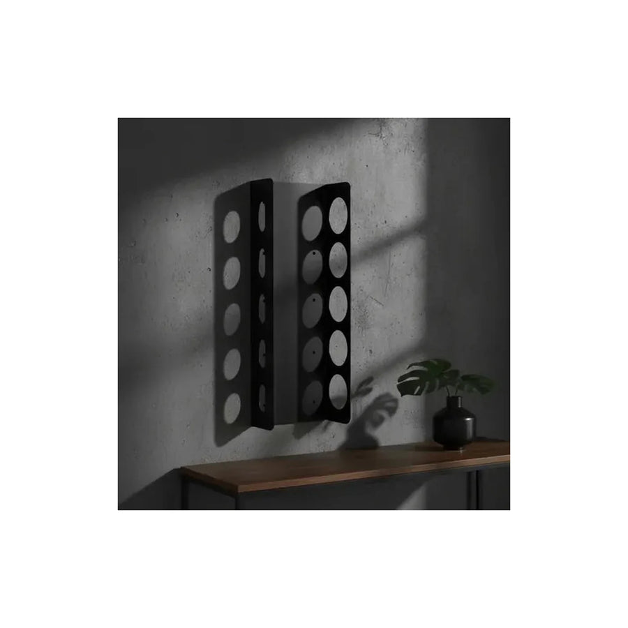 Rack Metálico Para Botellas De Vino Casa Y Quincho Negro