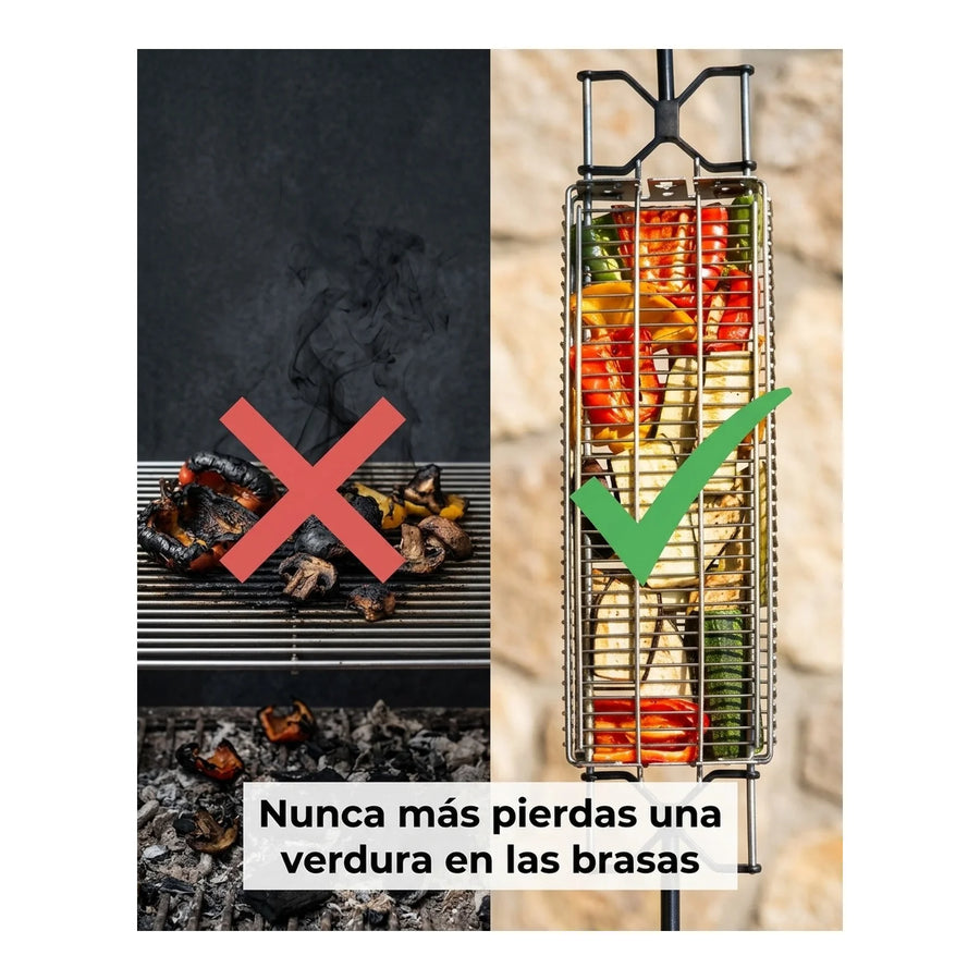 Rejilla Para Alimentos Xl Kanka Asador Inoxidable Parrilla