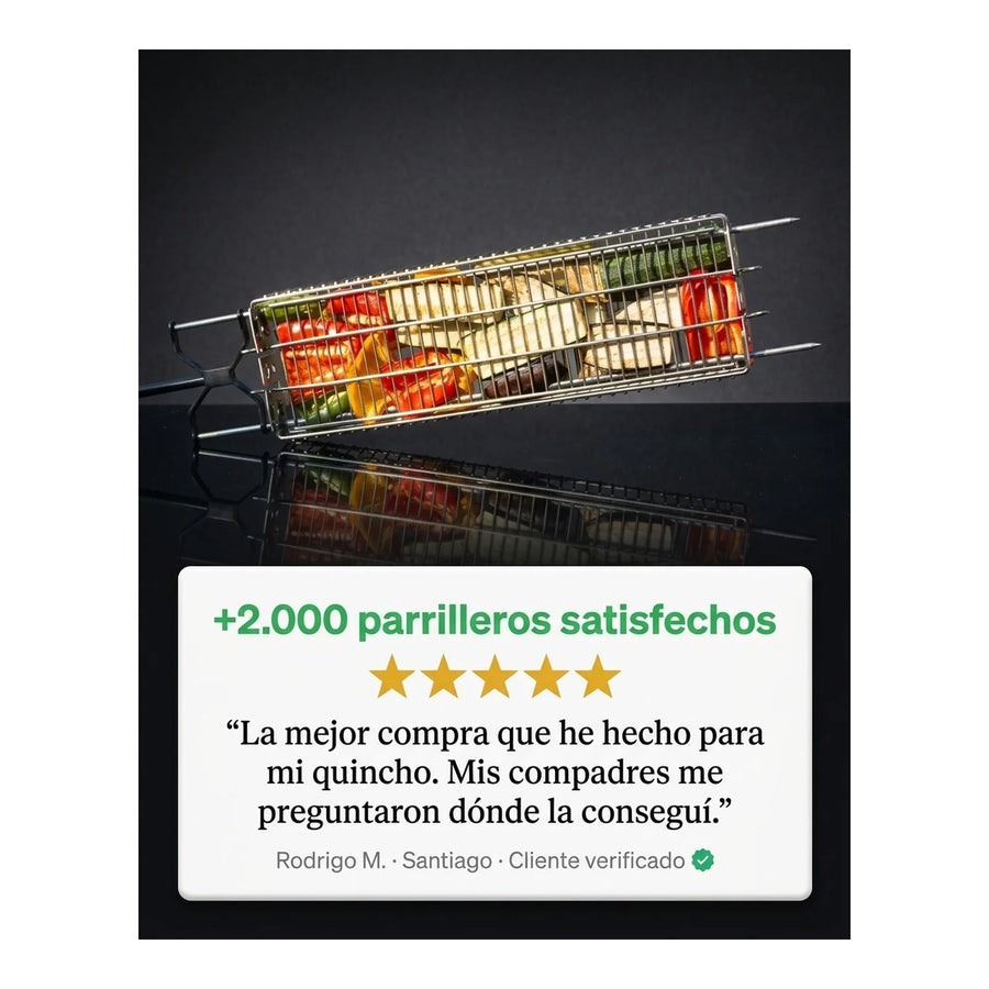 Rejilla Para Alimentos Xl Kanka Asador Inoxidable Parrilla