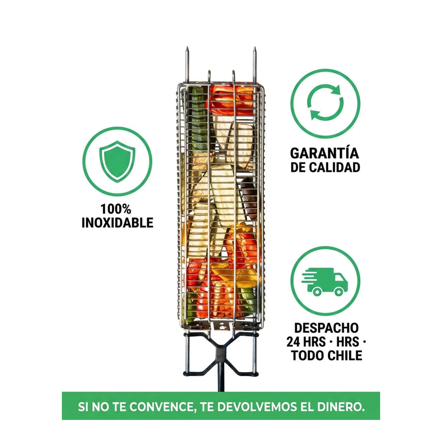 Rejilla Para Alimentos Xl Kanka Asador Inoxidable Parrilla