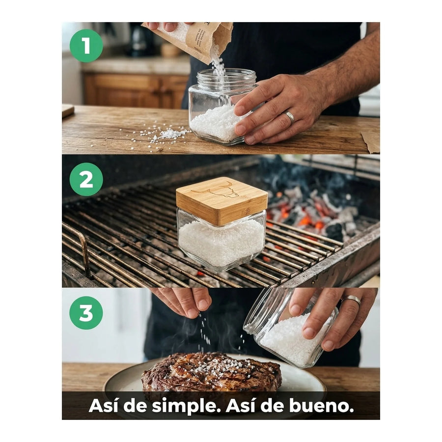 Salero Wayu Cocina Parrilla Quincho Bbq Sal 880ml