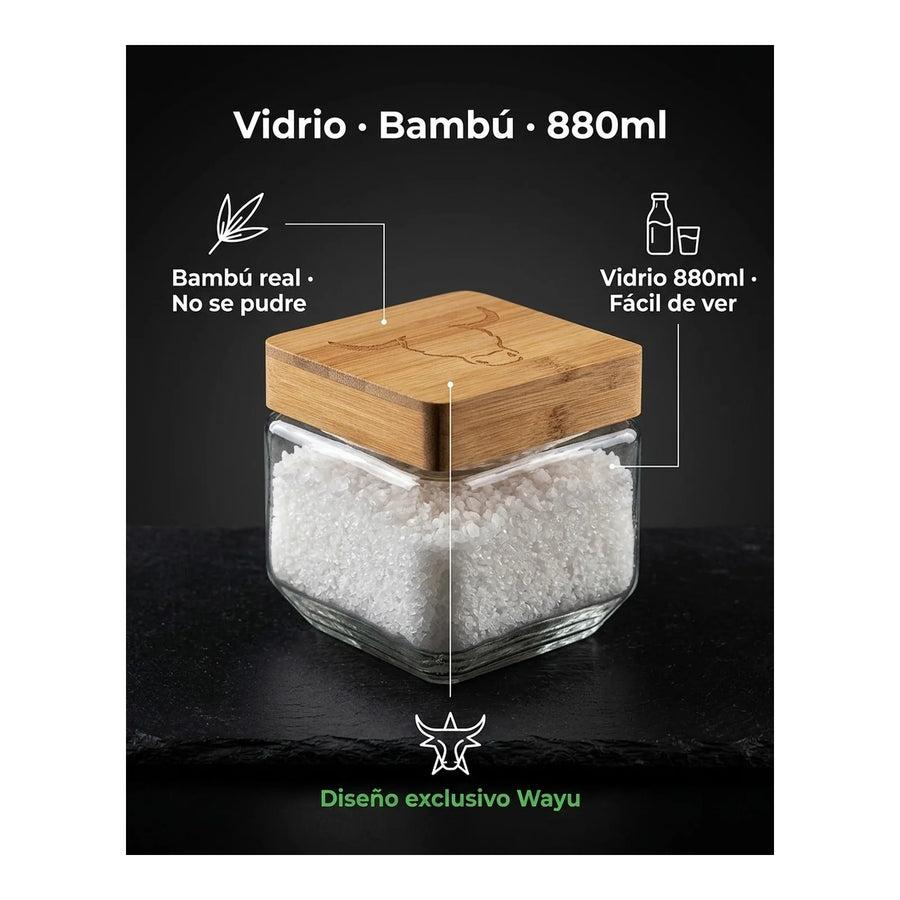 Salero Wayu Cocina Parrilla Quincho Bbq Sal 880ml