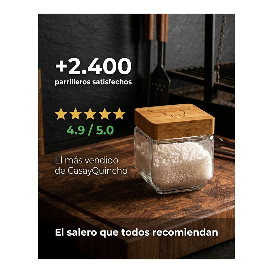 Salero Wayu Cocina Parrilla Quincho Bbq Sal 880ml