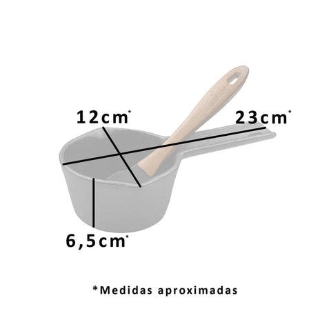Salsero Hierro Fundido + Brocha Silicona Carnes Adobar Asado (foto 2)