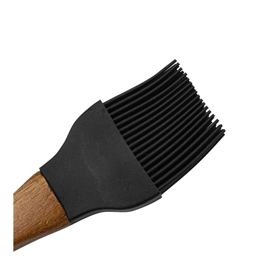 Salsero Hierro Fundido + Brocha Silicona Carnes Adobar Asado