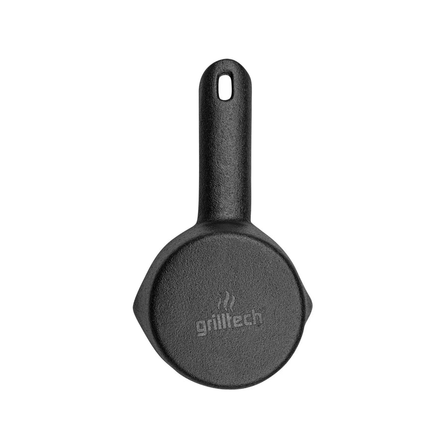 Salsero Hierro Fundido + Brocha Silicona Carnes Adobar Asado