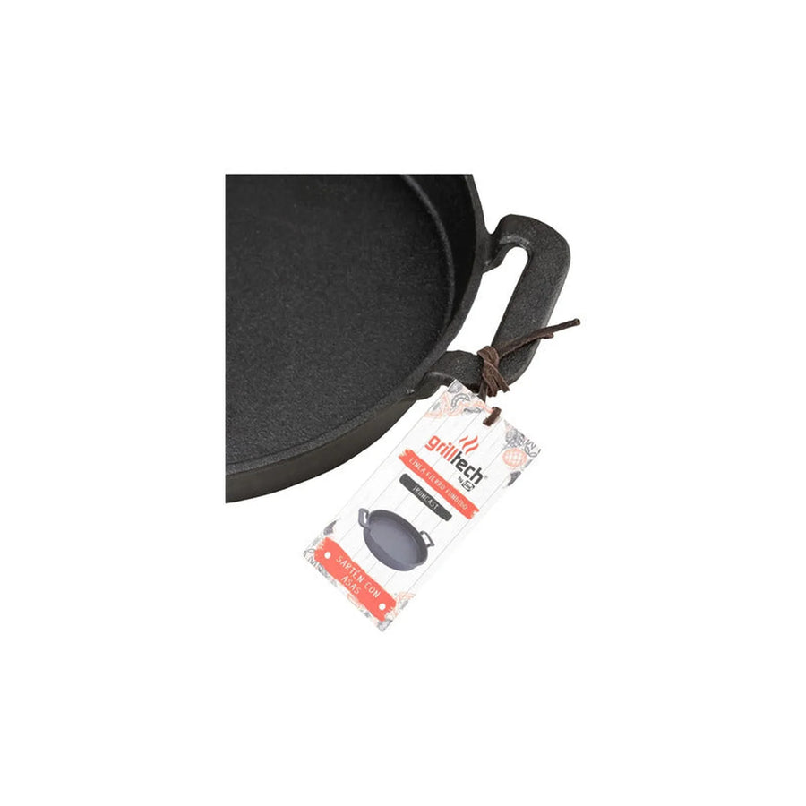 Sartén Con Asas Hierro Fundido 30cm Premium Cocina Asado Bbq