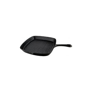 Sartén Grill Cuadrado Fierro Fundido 23cm Hierro Lugano Negro