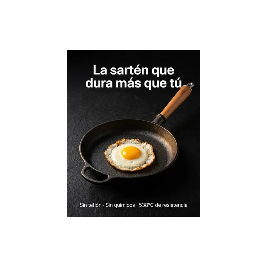 Sarten Hierro Fundido 20cm Wayu Fierro Profesional Cocina