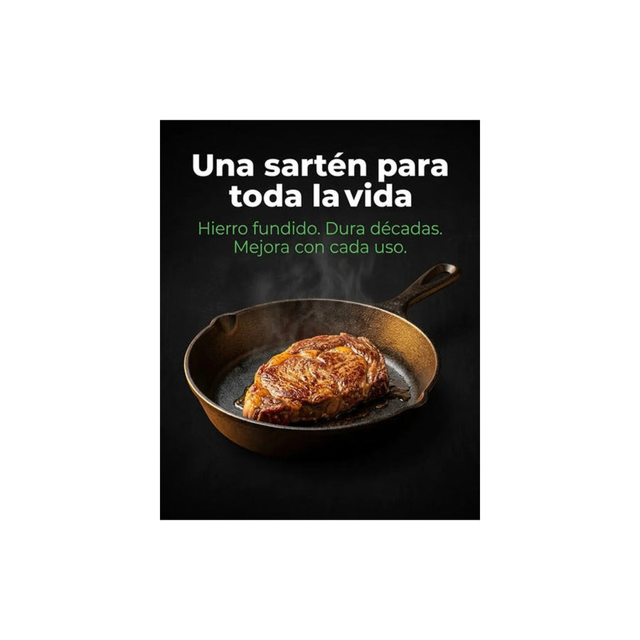 Sarten Hierro Fundido 20cm Redondo