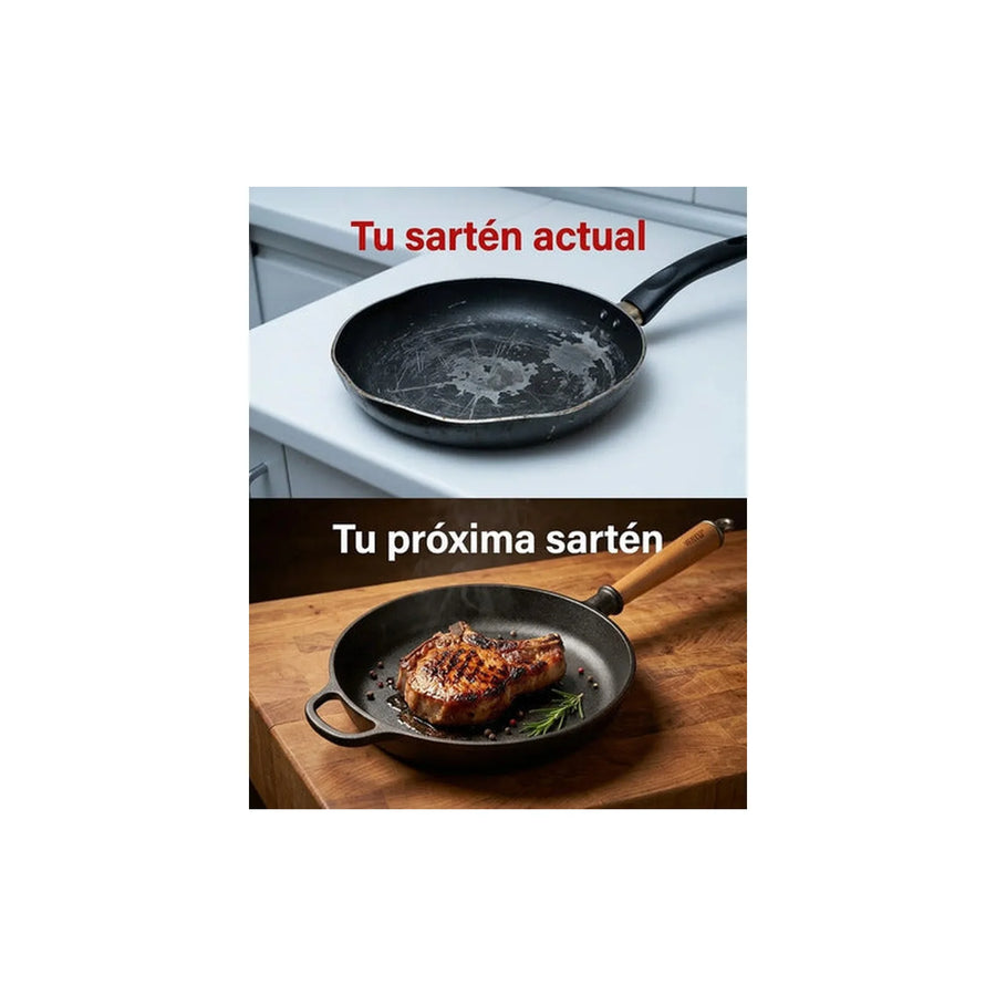 Sarten Hierro Fundido 20cm Wayu Fierro Profesional Cocina