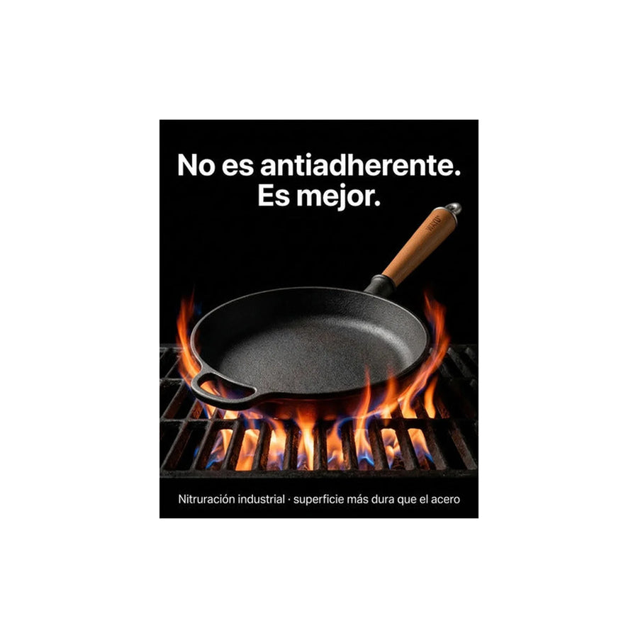 Sarten Hierro Fundido 20cm Wayu Fierro Profesional Cocina