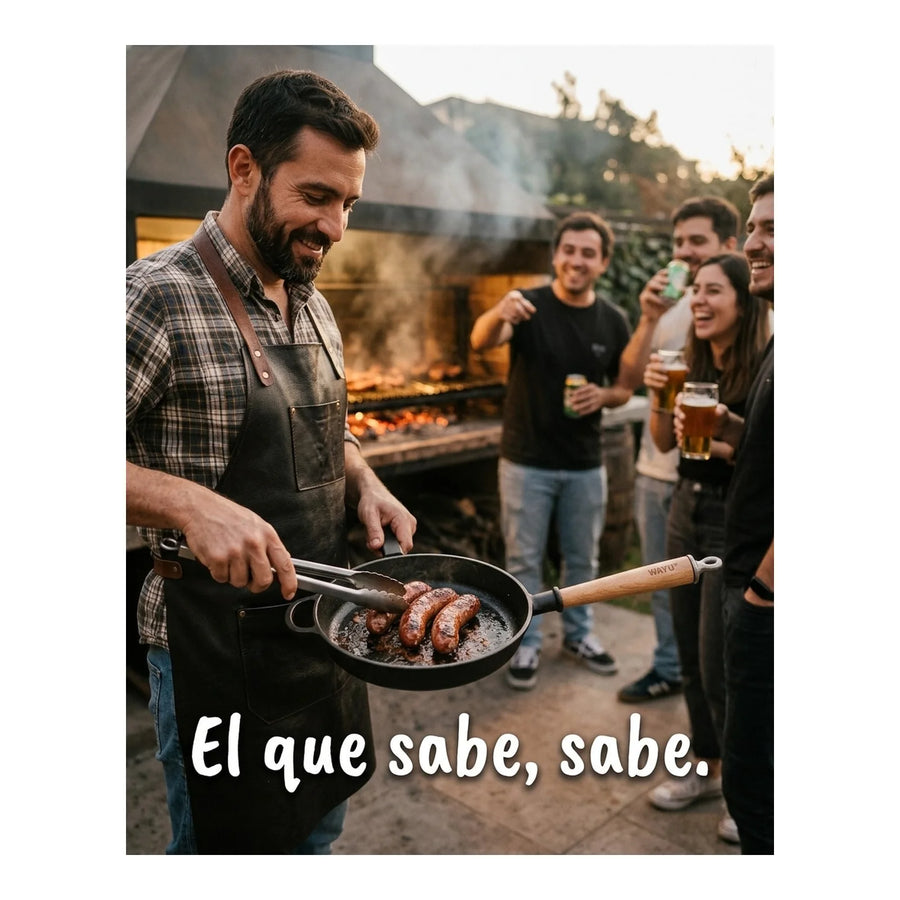 Sarten Hierro Fundido 20cm Wayu Fierro Profesional Cocina