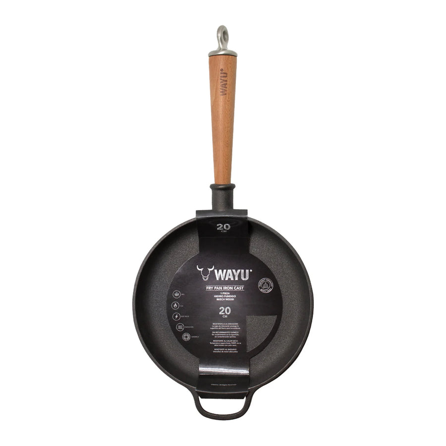 Sarten Hierro Fundido 20cm Wayu Fierro Profesional Cocina