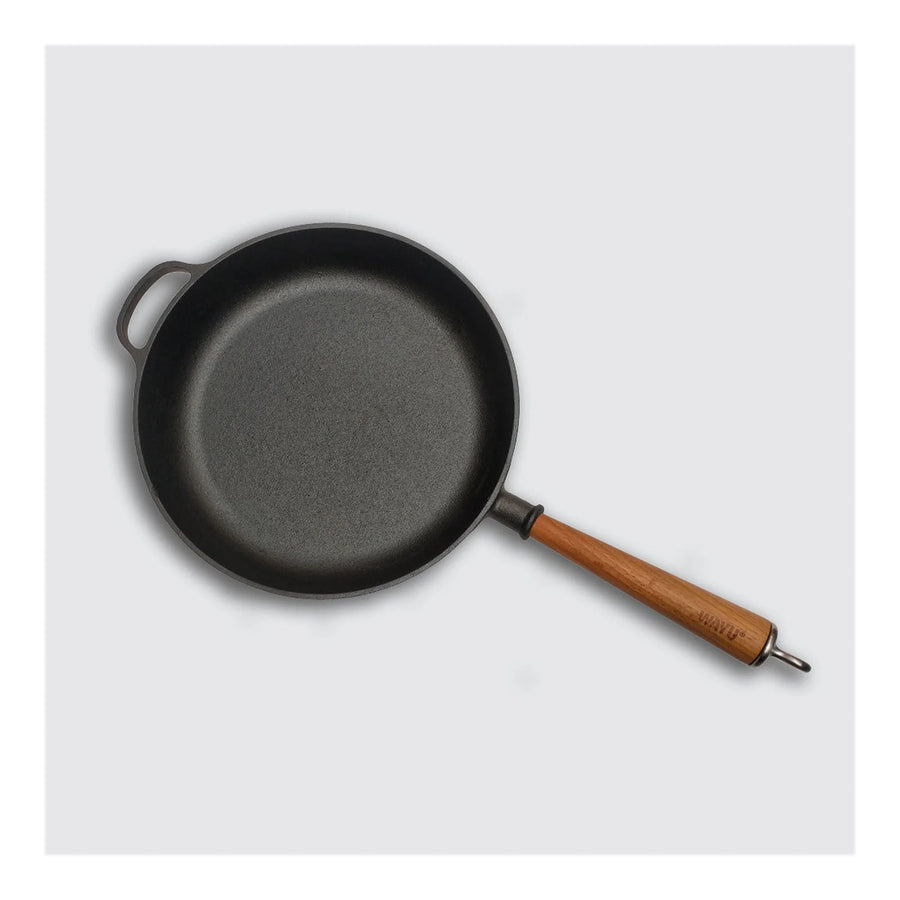 Sartén Hierro Fundido 28cm Wayu Parrilla Asado Bbq Cocina