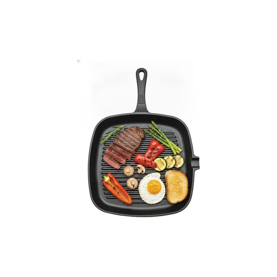 Sartén Hierro Fundido Wayu Asado Parrilla Cocina Bbq 24cm