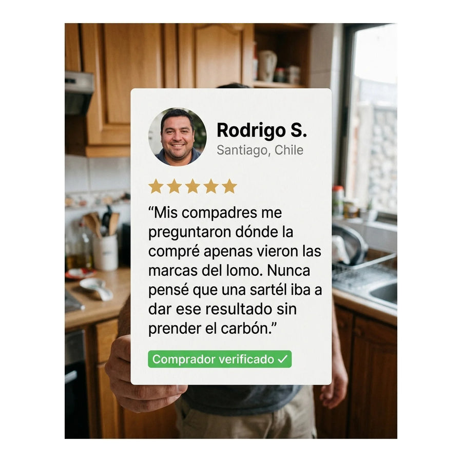 Sartén Hierro Fundido Wayu Asado Parrilla Cocina Bbq 24cm