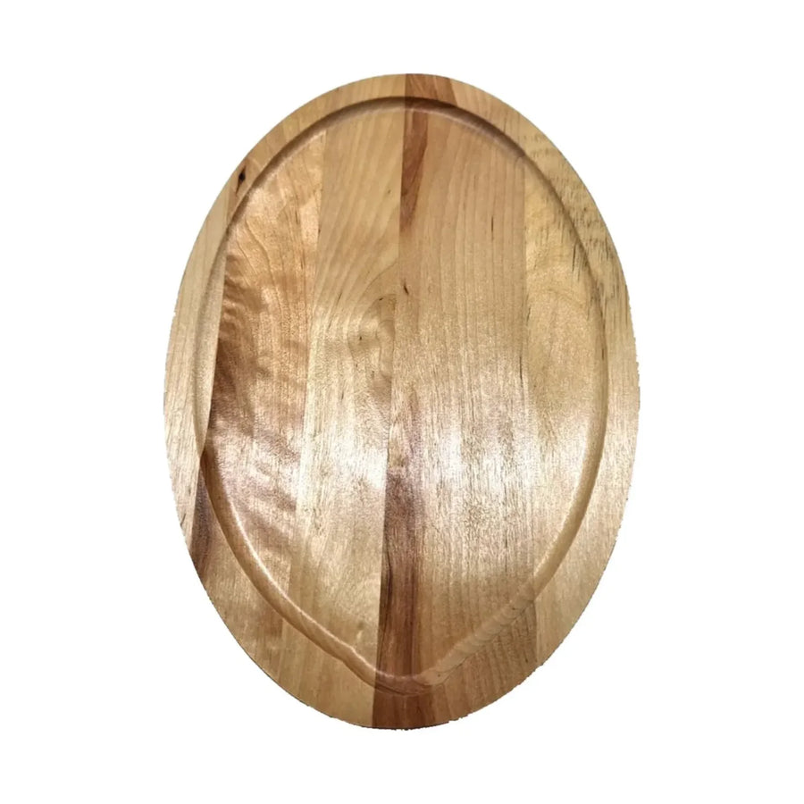 Sartén Ovalado Hierro Fundido Con Base Madera