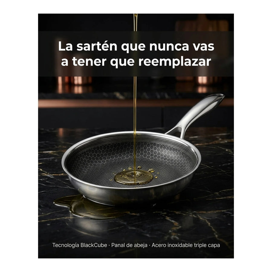 Sarten Roichen 20 Cm Bee Acero Inoxidable Cocina Premium
